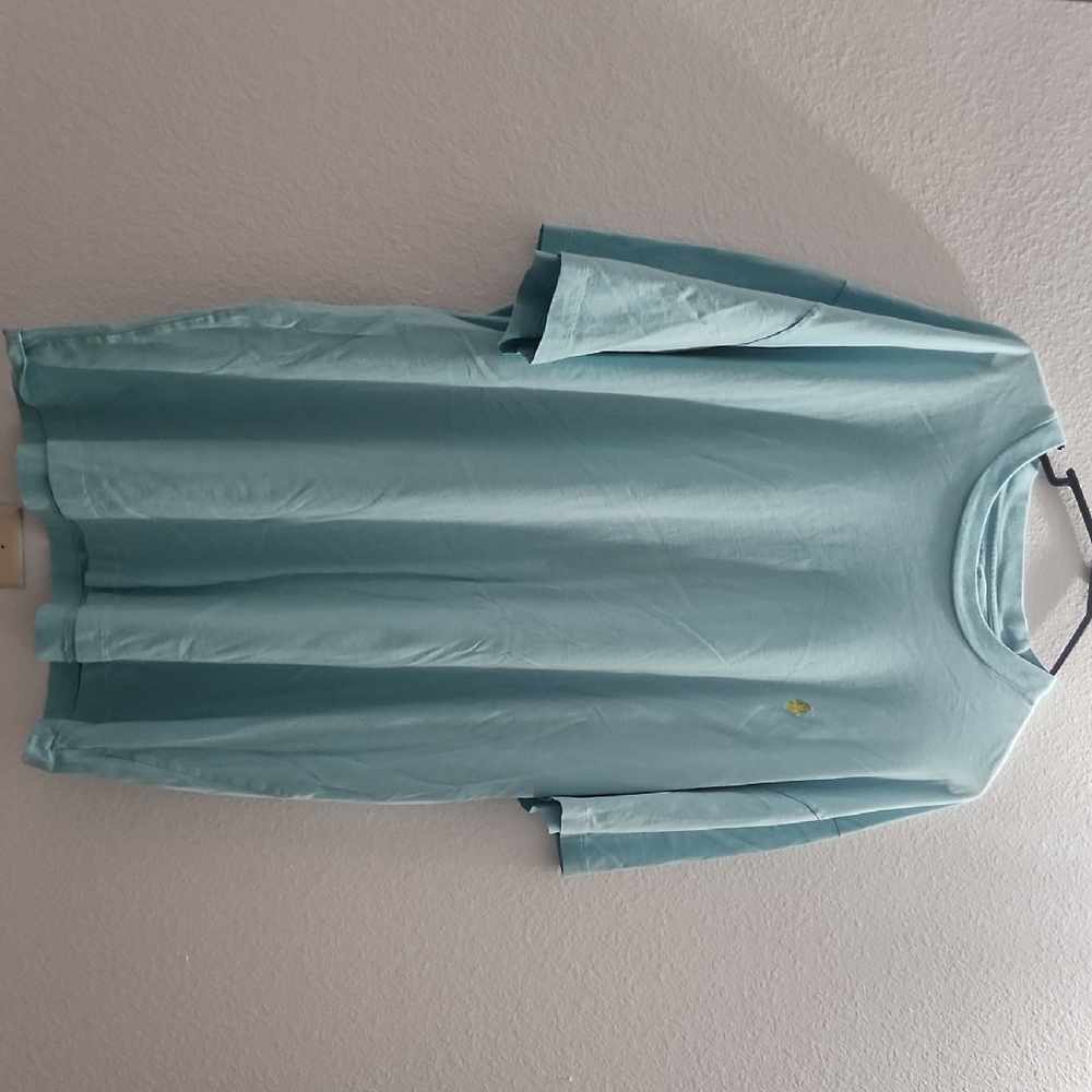 Light Blue Men's Short-Sleeve Crew Neck Shirt